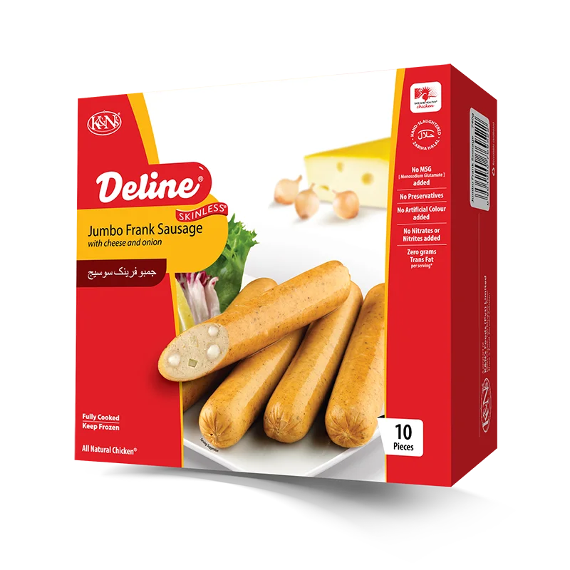 Jumbo Frank with Cheese and Onion